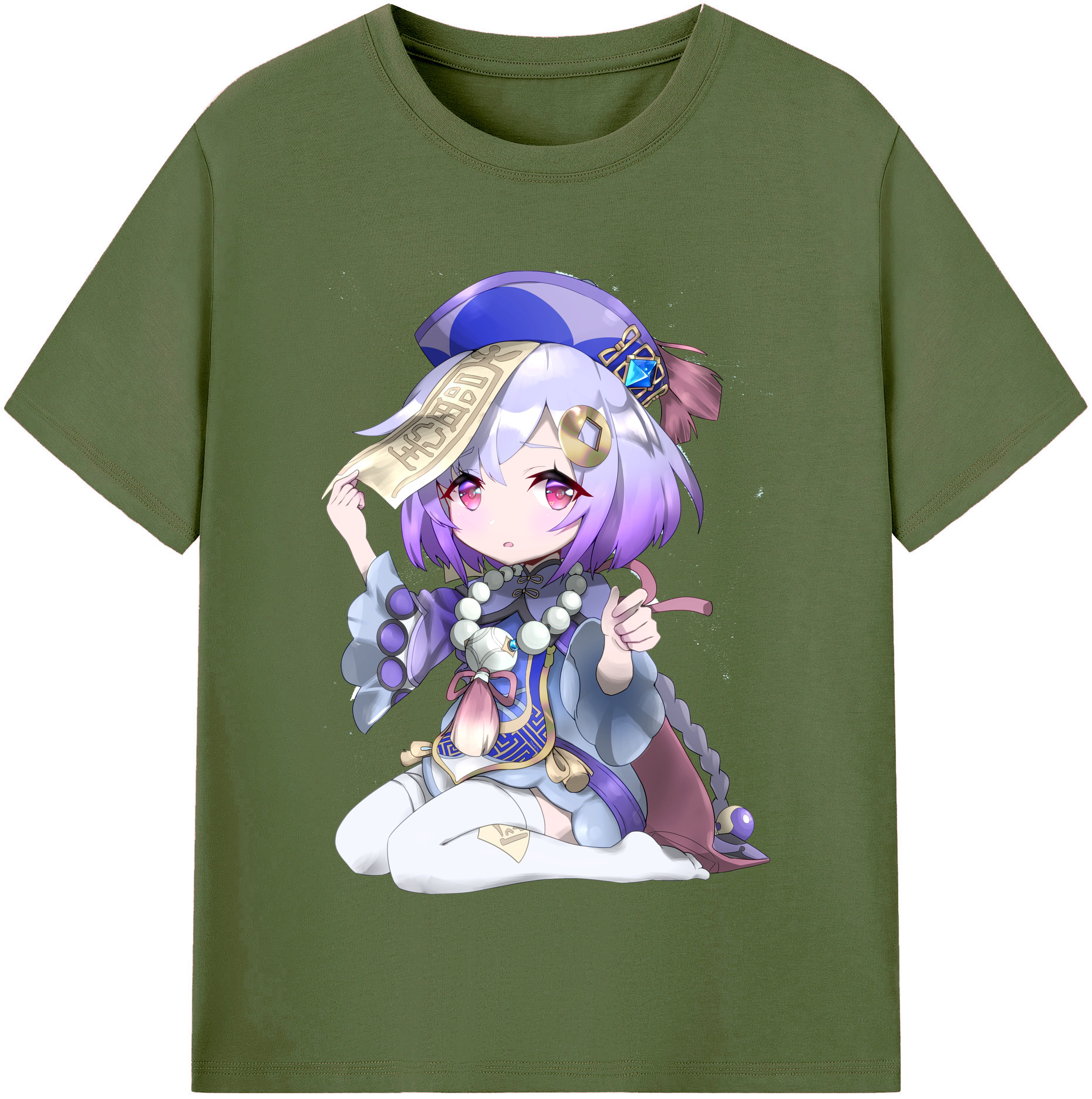 げんし神 七七 なな  genshin Nana 綿100％半袖Tシャツ（フロントプリント）